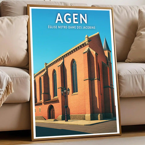 Affiche - Agen - Église Notre-Dame des Jacobins