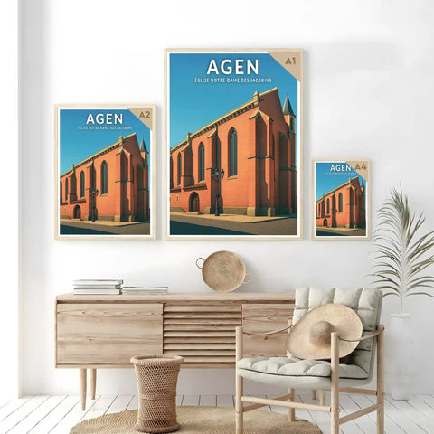 Affiche - Agen - Église Notre-Dame des Jacobins