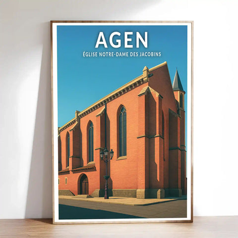 Affiche - Agen - Église Notre-Dame des Jacobins