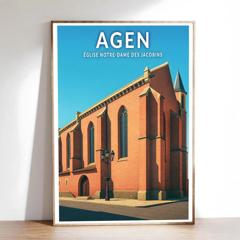 Affiche - Agen - Église Notre-Dame des Jacobins