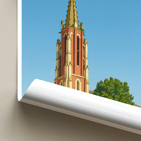 Affiche - Agen - Église Sainte-Foy