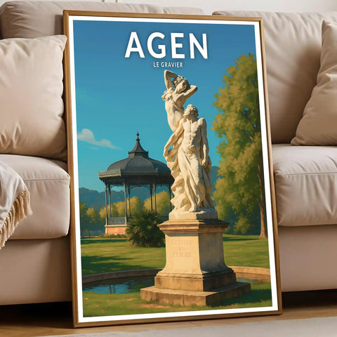 Affiche - Agen - Le Gravier