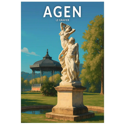 Affiche - Agen - Le Gravier