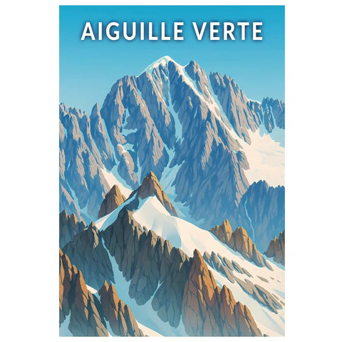 Affiche - Aiguille Verte