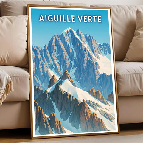 Affiche - Aiguille Verte
