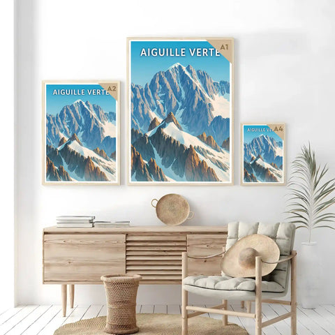 Affiche - Aiguille Verte