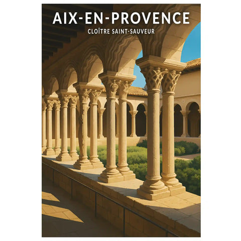 Affiche - Aix-en-Provence - Cloître Saint-Sauveur