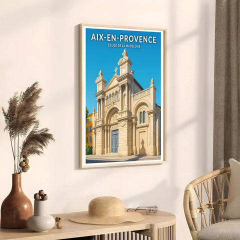 Affiche - Aix-en-Provence - Église de la Madeleine