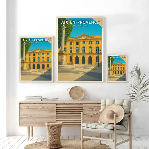 Affiche - Aix-en-Provence - Halle aux Grains