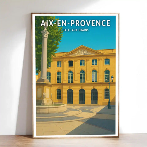 Affiche - Aix-en-Provence - Halle aux Grains