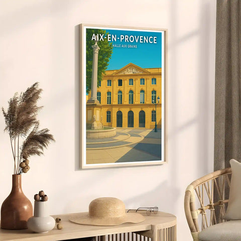 Affiche - Aix-en-Provence - Halle aux Grains