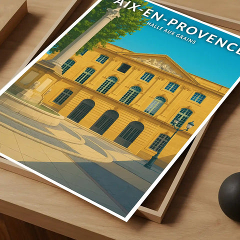 Affiche - Aix-en-Provence - Halle aux Grains