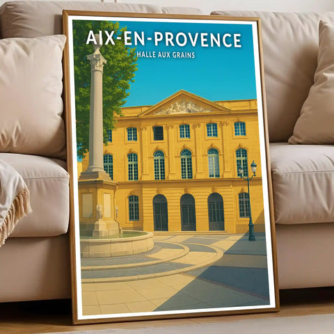 Affiche - Aix-en-Provence - Halle aux Grains