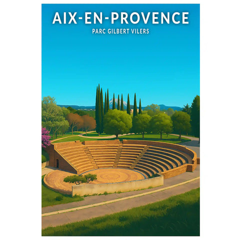 Affiche - Aix-en-Provence - Parc Gilbert Vilers