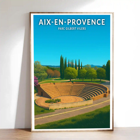 Affiche - Aix-en-Provence - Parc Gilbert Vilers