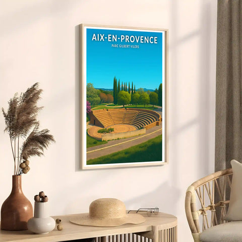 Affiche - Aix-en-Provence - Parc Gilbert Vilers