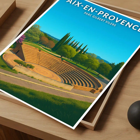 Affiche - Aix-en-Provence - Parc Gilbert Vilers