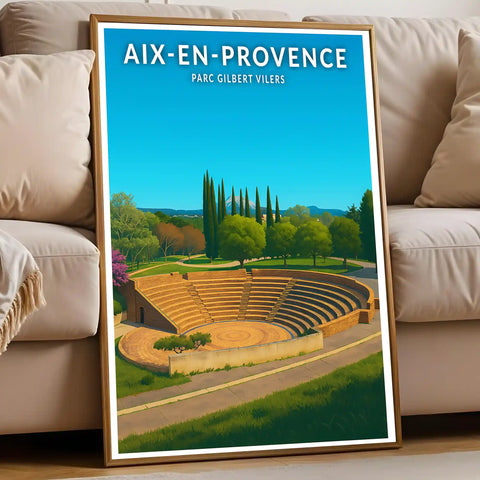 Affiche - Aix-en-Provence - Parc Gilbert Vilers