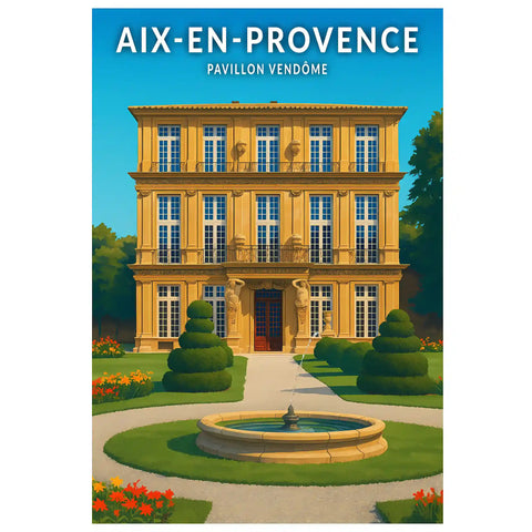 Affiche - Aix-en-Provence - Pavillon Vendôme