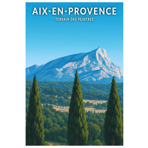 Affiche - Aix-en-Provence - Terrain des Peintres