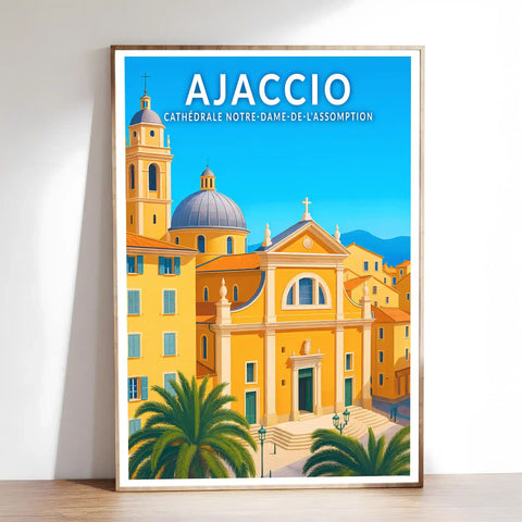 Affiche - Ajaccio - Cathédrale Notre-Dame-de-l'Assomption