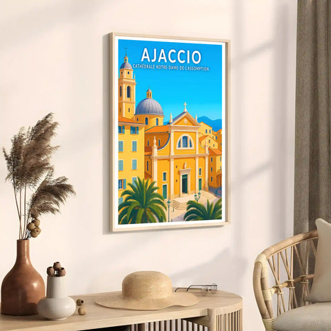 Affiche - Ajaccio - Cathédrale Notre-Dame-de-l'Assomption