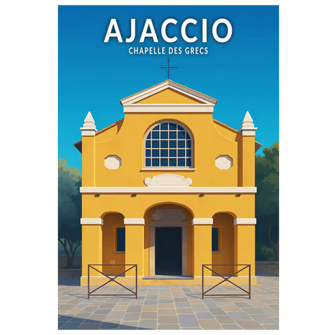 Affiche - Ajaccio - Chapelle des Grecs