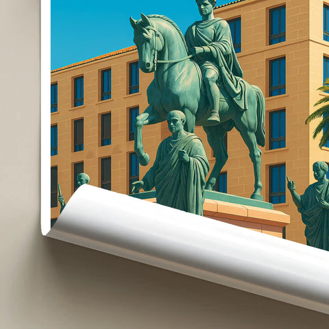 Affiche - Ajaccio - Place de Gaulle