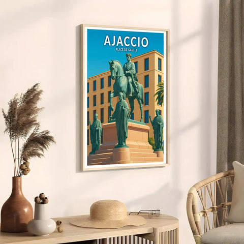 Affiche - Ajaccio - Place de Gaulle