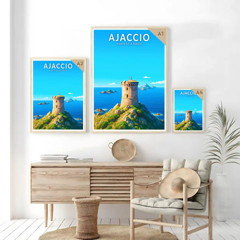 Affiche - Ajaccio - Pointe de la Parata