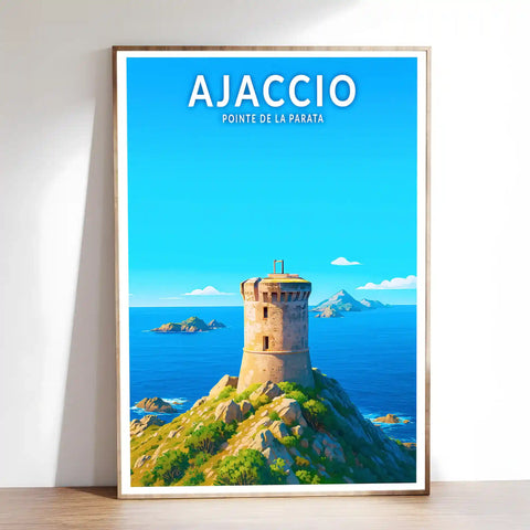 Affiche - Ajaccio - Pointe de la Parata