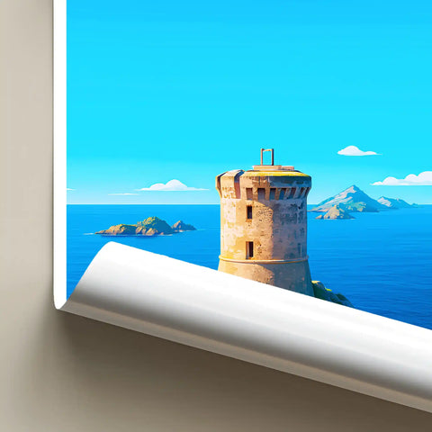Affiche - Ajaccio - Pointe de la Parata