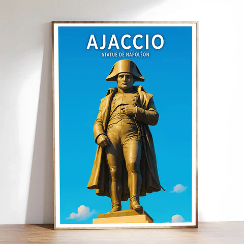 Affiche - Ajaccio - Statue de Napoléon