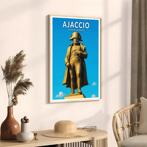 Affiche - Ajaccio - Statue de Napoléon