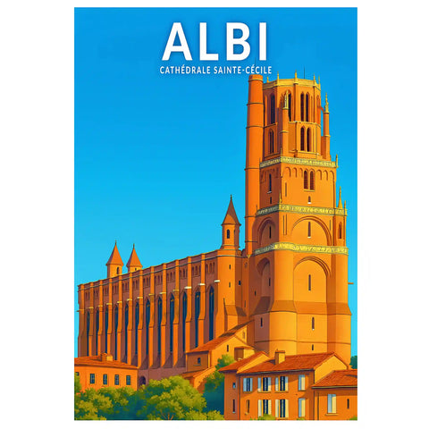 Affiche - Albi - Cathédrale Sainte-Cécile