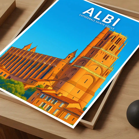 Affiche - Albi - Cathédrale Sainte-Cécile