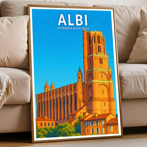 Affiche - Albi - Cathédrale Sainte-Cécile