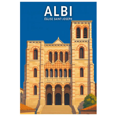Affiche - Albi - Église Saint-Joseph
