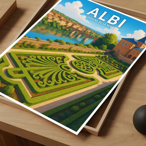 Affiche - Albi - Jardins de la Berbie