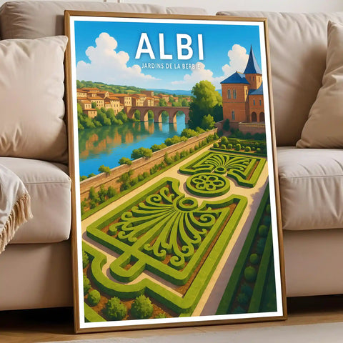 Affiche - Albi - Jardins de la Berbie
