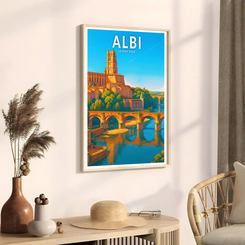 Affiche - Albi - Le Pont Vieux