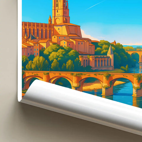 Affiche - Albi - Le Pont Vieux