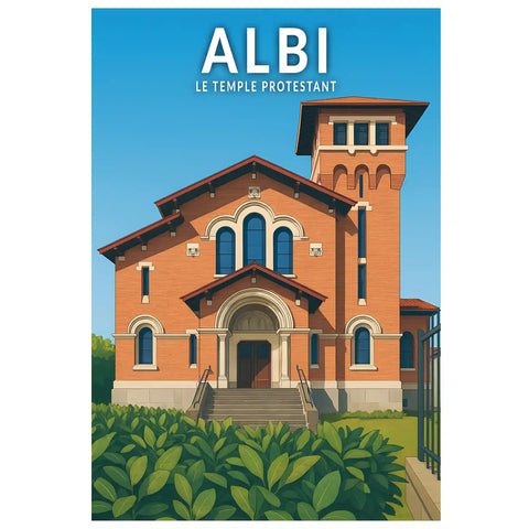 Affiche - Albi - Le Temple Protestant