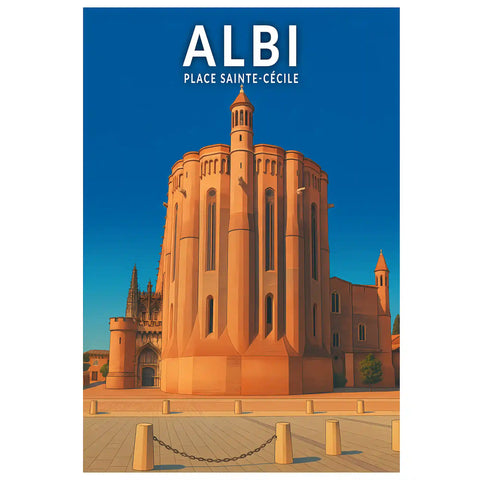 Affiche - Albi - Place Sainte-Cécile