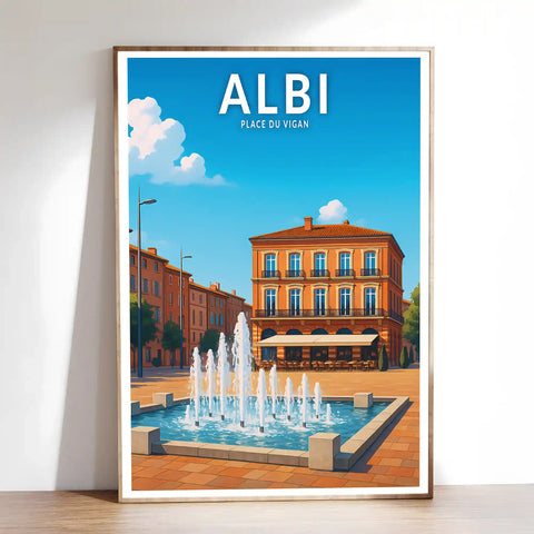 Affiche - Albi - Place du Vigan