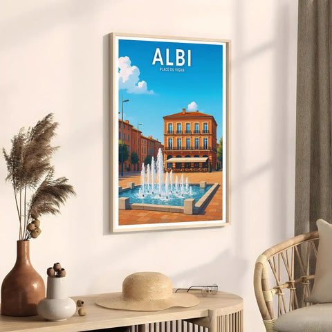 Affiche - Albi - Place du Vigan