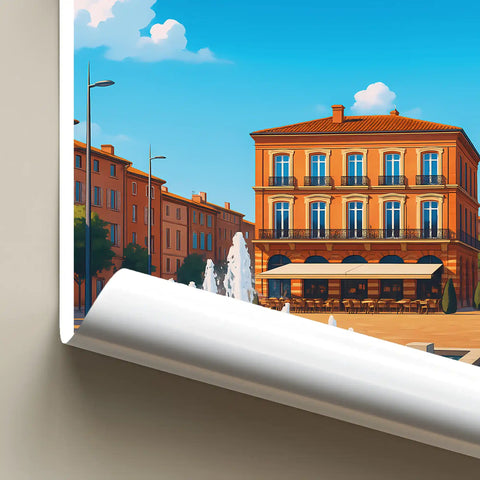 Affiche - Albi - Place du Vigan