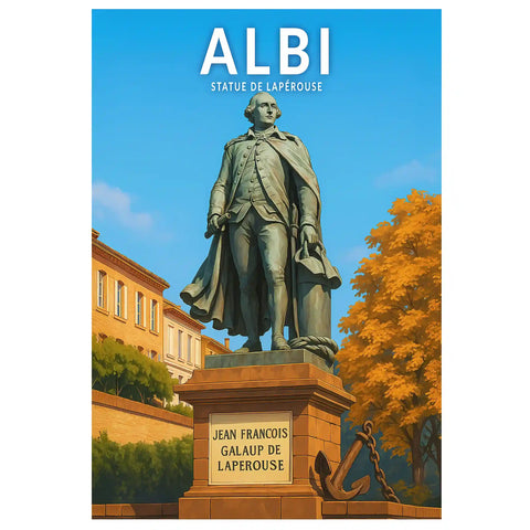 Affiche - Albi - Statue de Lapérouse