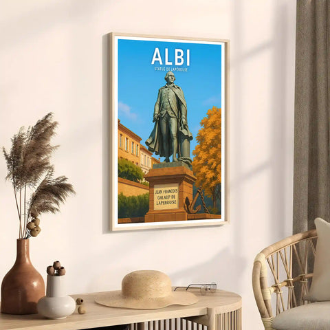 Affiche - Albi - Statue de Lapérouse