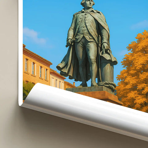 Affiche - Albi - Statue de Lapérouse